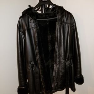 Wilson's genuine leather coat.